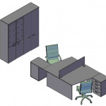 Оперативная мебель XTEN пример компоновки элментов №2