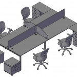 Оперативная мебель XTEN S пример компоновки №3