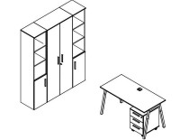 Оперативная мебель FORTA комбинация 1