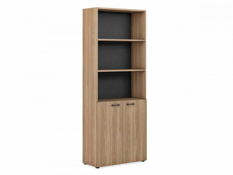 Шкаф для документов (низ малые фасады, верх открытый) 800х2050 EVL403/U003/ANT.U003
